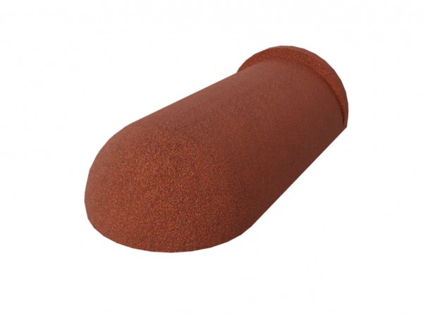 Заглушка полукруглого конька торцевая, 425 мм